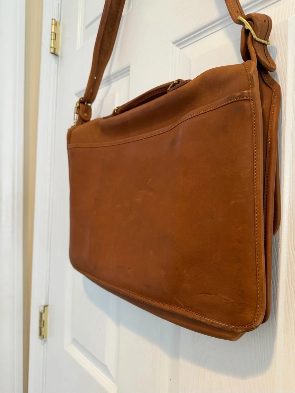 Coach Classic Men's Leather Messenger Bag - Brown
